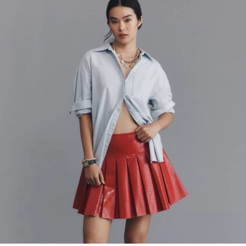Maeve Red Mini Skirt